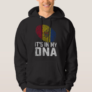 Beunruhigt ist es in meiner DNA Moldau Fahne Männe Hoodie