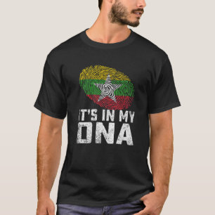 Beunruhigt ist es in meiner DNA Myanmar Flag Männe T-Shirt
