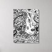 beunruhigt leinwanddruck (Vorderseite)