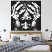 beunruhigt leinwanddruck (Insitu (Schlafzimmer))