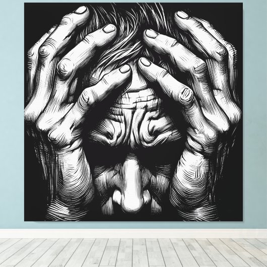 beunruhigt leinwanddruck (Insitu (Holzboden))