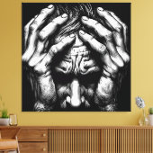 beunruhigt leinwanddruck (Insitu (Wohnzimmer))