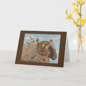 Beunruhigt um die Zeitkarte Karte (Gelbe Blume)