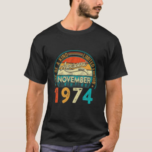Beunruhigt Vintag Phantastisch seit November 1974  T-Shirt