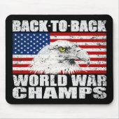 Beunruhigt zurück zu hinteren Weltkrieg-Champions Mousepad (Vorne)