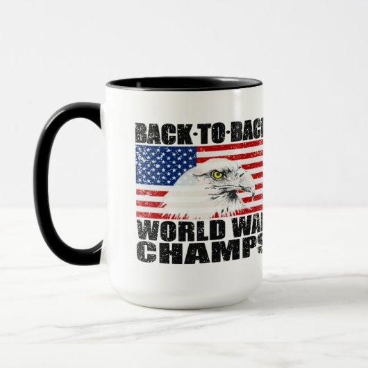 Beunruhigt zurück zu hinteren Weltkrieg-Champions Tasse (Links)