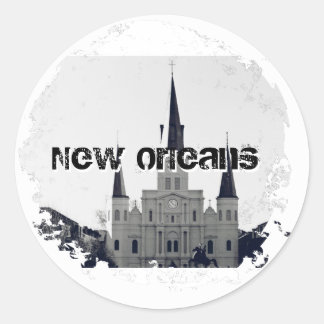 Beunruhigte 2 runde Sticker