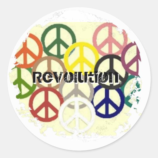 Beunruhigte 2 runde Sticker (Vorderseite)