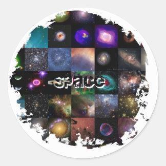 Beunruhigte 2 runde Sticker