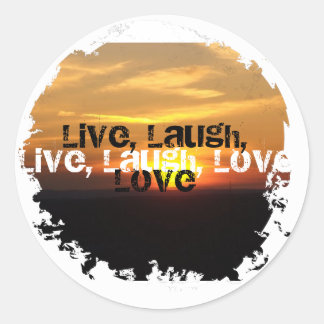Beunruhigte 2 runde Sticker