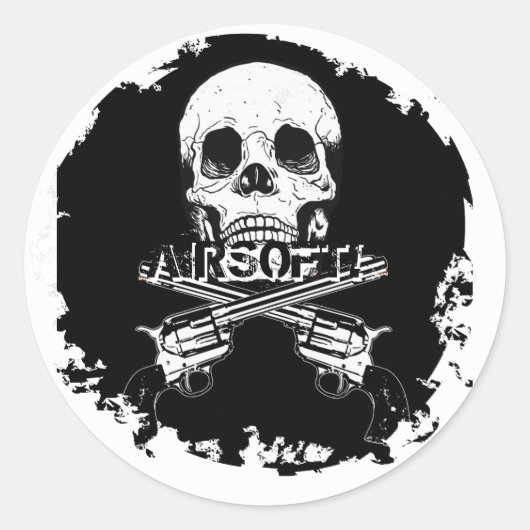 Beunruhigte 2 runde Sticker (Vorderseite)