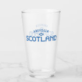 Beunruhigte Aberdeen Schottland Glas (Rückseite)