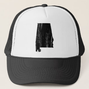 Beunruhigte Alabama-Staats-Kontur Truckerkappe