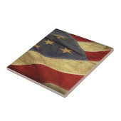 Beunruhigte amerikanische Flagge Fliese (Seite)