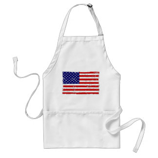 Beunruhigte amerikanische Flaggen-Schürze Schürze