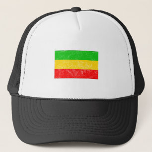 Beunruhigte Äthiopien-Flagge Truckerkappe