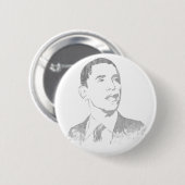 Beunruhigte Barack Obama Knöpfe Button (Vorne & Hinten)