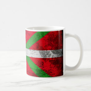 Beunruhigte baskische Flagge der Art: Ikurriña, Kaffeetasse
