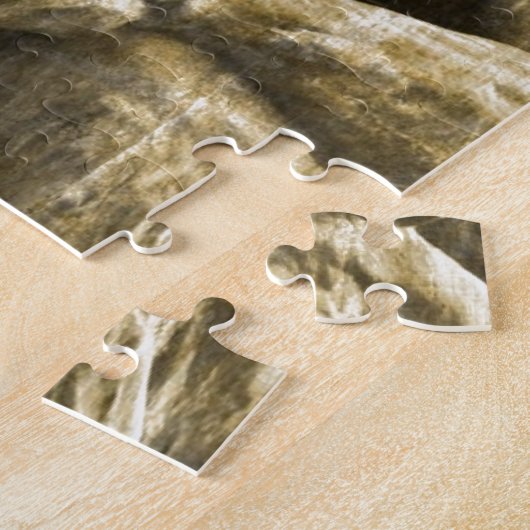 Beunruhigte Bronzestatue Auguste Rodin der Denker Puzzle (Seite)