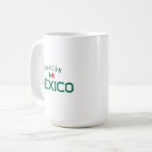 Beunruhigte Cancún México (Cancun Mexiko) Kaffeetasse (Vorderseite Links)
