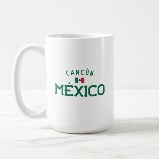 Beunruhigte Cancún México (Cancun Mexiko) Kaffeetasse (Links)