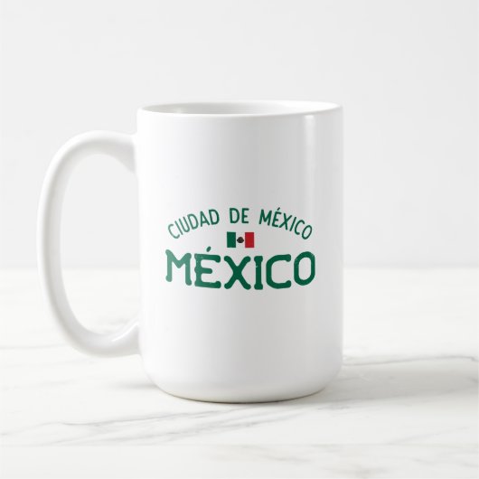 Beunruhigte Ciudad de México (Mexiko-Stadt) Kaffeetasse (Links)