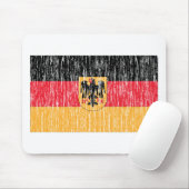 Beunruhigte deutsche Flagge Mousepad (Mit Mouse)