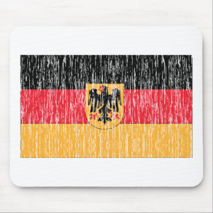 Beunruhigte deutsche Flagge Mousepad