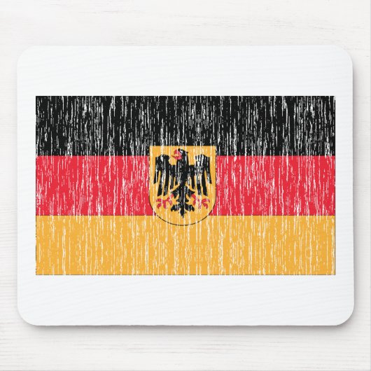 Beunruhigte deutsche Flagge Mousepad (Vorne)