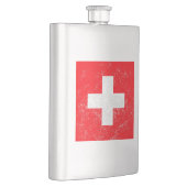 Beunruhigte die Schweiz-Flagge Flachmann (Rechts)