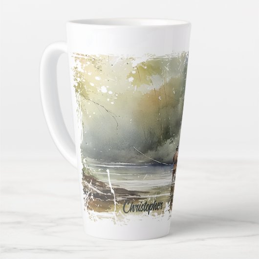 Beunruhigte Fischerei Milchtasse (Linke Ecke)