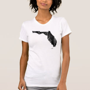 Beunruhigte Florida-Staats-Kontur T-Shirt