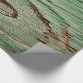 Beunruhigte gealterte hölzerne Korn Boho Geschenkpapier (Ecke)