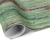 Beunruhigte gealterte hölzerne Korn Boho Geschenkpapier (Rolleneckpunkt)
