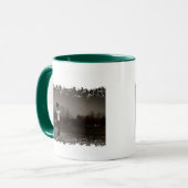 Beunruhigte Grenze 2 versah Wecker-Tasse mit Tasse (Vorderseite Links)
