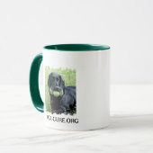 Beunruhigte Grenze 2 versah Wecker-Tasse mit Tasse (Vorderseite Links)