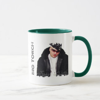 Beunruhigte Grenze 2 versah Wecker-Tasse mit Tasse