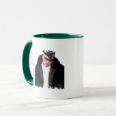 Beunruhigte Grenze 2 versah Wecker-Tasse mit Tasse (Vorderseite Links)