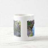 Beunruhigte Grenze - 2 versahen Wecker-Tasse mit Kaffeetasse (Mittel)