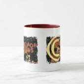 Beunruhigte Grenze - 2 versahen Wecker-Tasse mit Tasse (Zentrum)