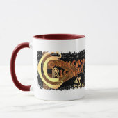 Beunruhigte Grenze - 2 versahen Wecker-Tasse mit Tasse (Links)