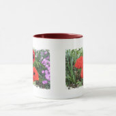 Beunruhigte Grenze - 2 versahen Wecker-Tasse mit Tasse (Zentrum)