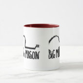 Beunruhigte Grenze - 2 versahen Wecker-Tasse mit Tasse (Zentrum)