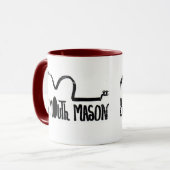 Beunruhigte Grenze - 2 versahen Wecker-Tasse mit Tasse (Vorderseite Links)