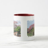 Beunruhigte Grenze - 2 versahen Wecker-Tasse mit Tasse (Zentrum)