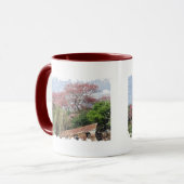 Beunruhigte Grenze - 2 versahen Wecker-Tasse mit Tasse (Vorderseite Links)