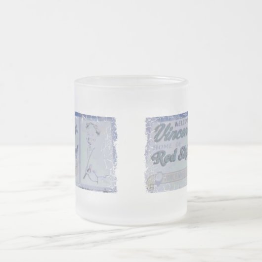 Beunruhigte Grenze Stein - besonders angefertigt Mattglastasse (Mittel)