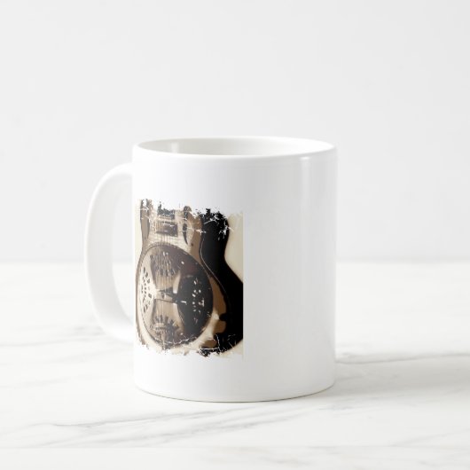 Beunruhigte Grenze Stein Kaffeetasse (Vorderseite Links)