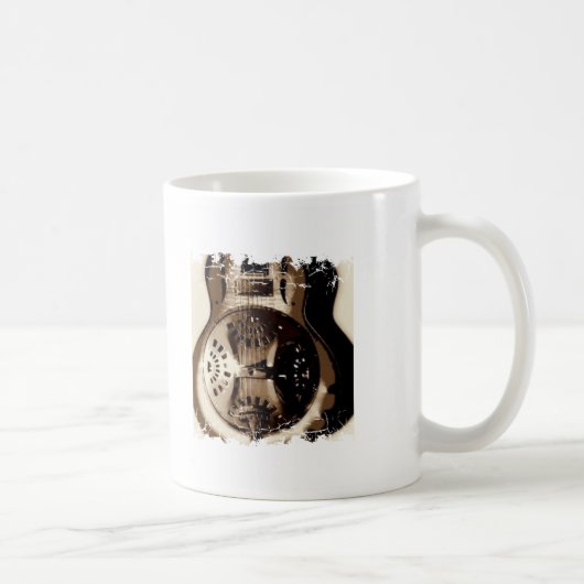 Beunruhigte Grenze Stein Kaffeetasse (Rechts)