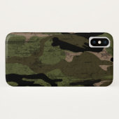 Beunruhigte grüne Camouflage Case-Mate iPhone Hülle (Rückseite (Horizontal))